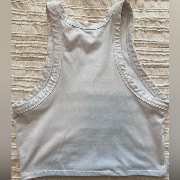 White Crop Top Tank - Picture 2 of 2